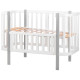 Ліжечко Babyroom Місяць 120x60 білий / сірий