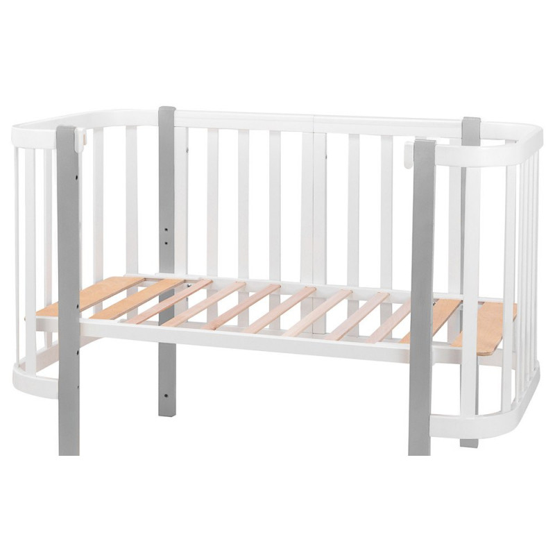 Ліжечко Babyroom Місяць 120x60 білий / сірий