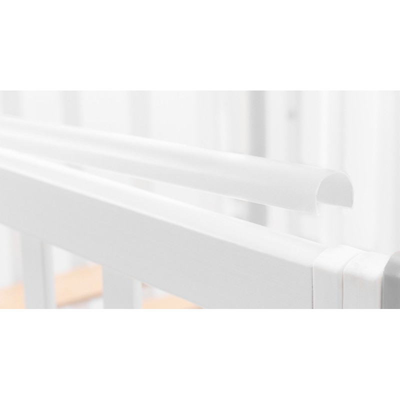 Ліжечко Babyroom Місяць 120x60 білий / сірий