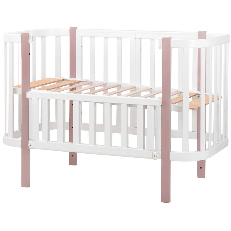 Ліжечко Babyroom Місяць 120x60 білий / капучино