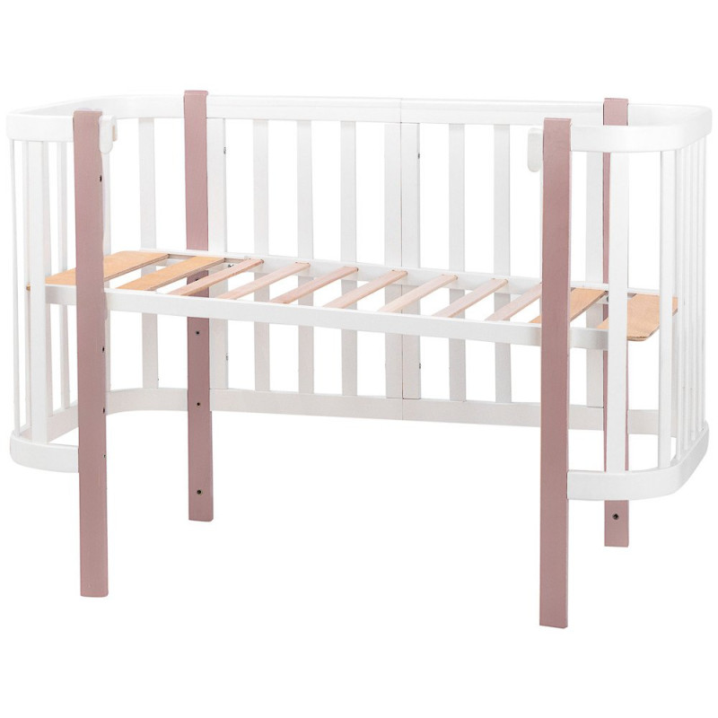 Ліжечко Babyroom Місяць 120x60 білий / капучино