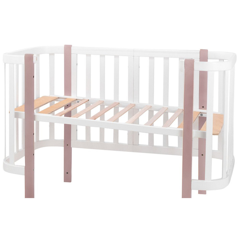 Ліжечко Babyroom Місяць 120x60 білий / капучино