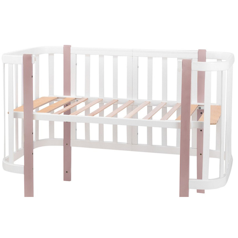 Ліжечко Babyroom Місяць 120x60 білий / капучино