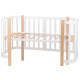 Ліжечко Babyroom Місяць 120x60 білий / натуральний