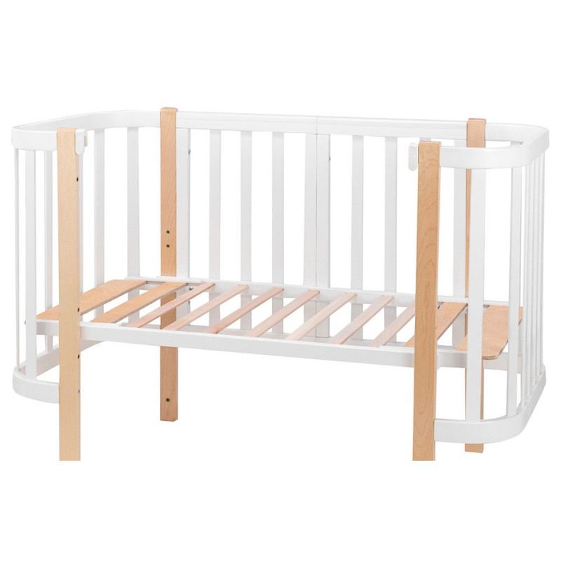 Ліжечко Babyroom Місяць 120x60 білий / натуральний