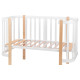 Ліжечко Babyroom Місяць 120x60 білий / натуральний
