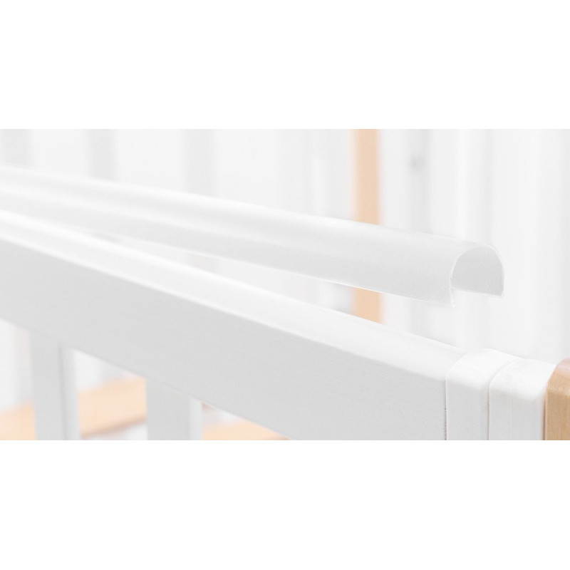 Ліжечко Babyroom Місяць 120x60 білий / натуральний