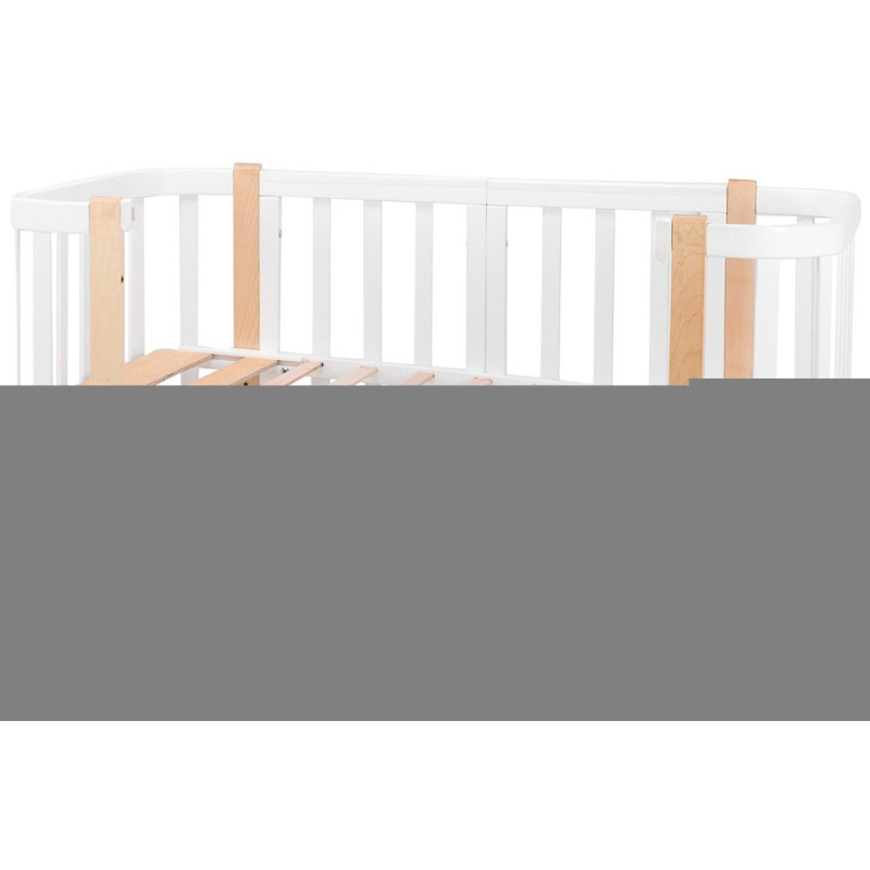 Ліжечко Babyroom Місяць 120x60 білий / натуральний