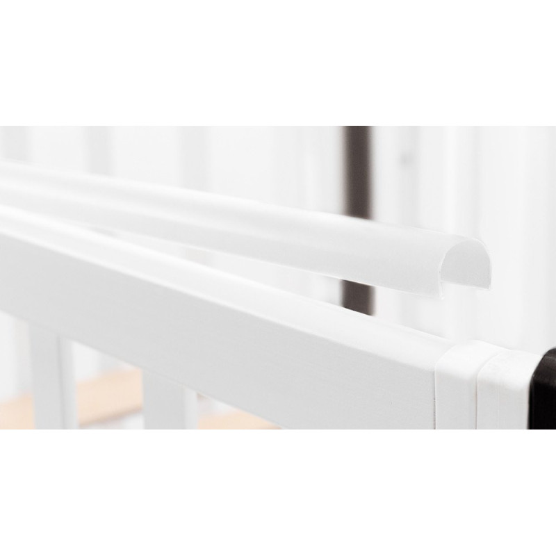 Ліжечко Babyroom Місяць 120x60 білий / венге