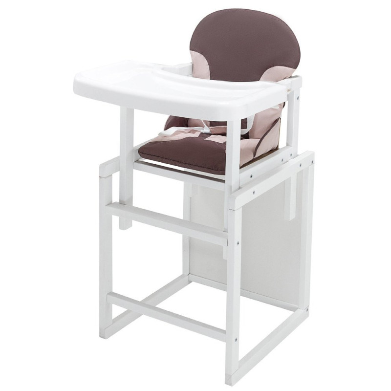 Стілець Babyroom трансформер Поні-240 білий шоколад / бежевий