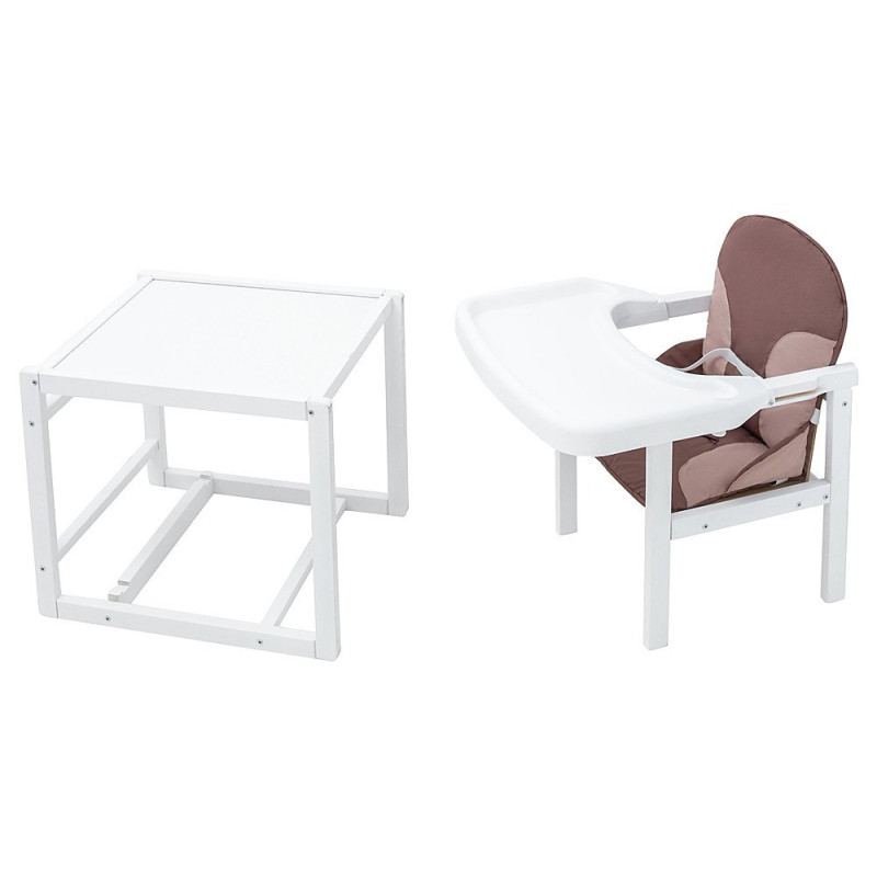 Стілець Babyroom трансформер Поні-240 білий шоколад / капучино