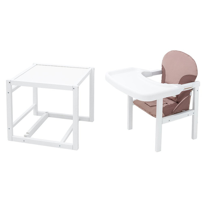 Стілець Babyroom трансформер Поні-240 білий капучино / шоколад