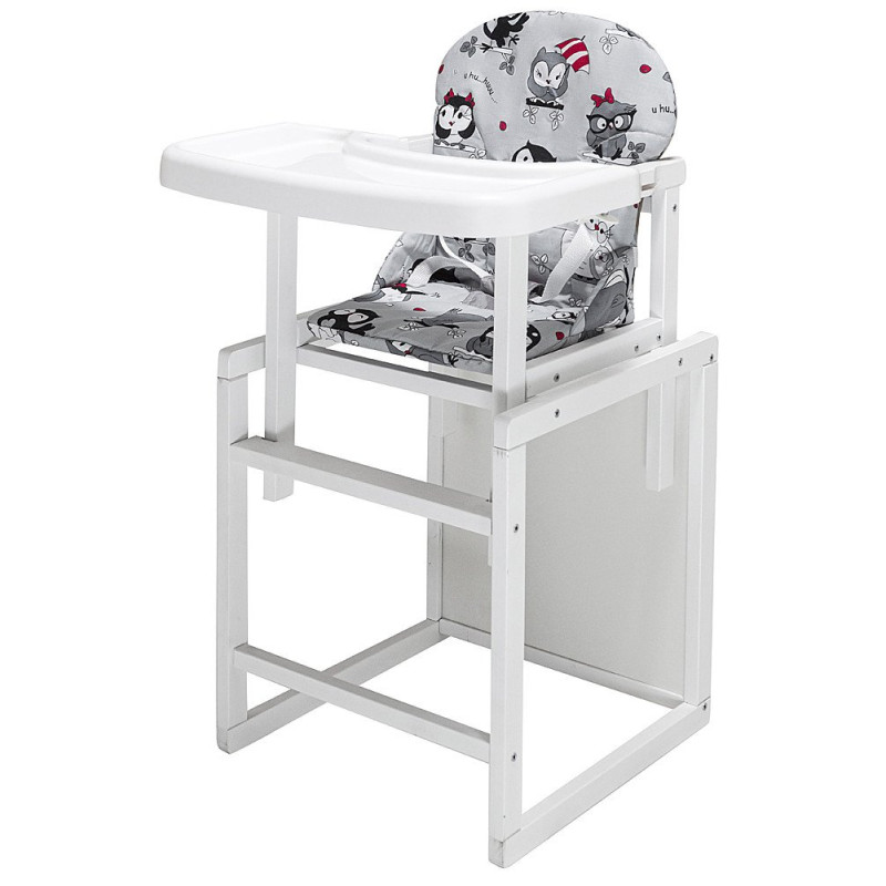 Стілець Babyroom трансформер Поні-240 білий сірий сови