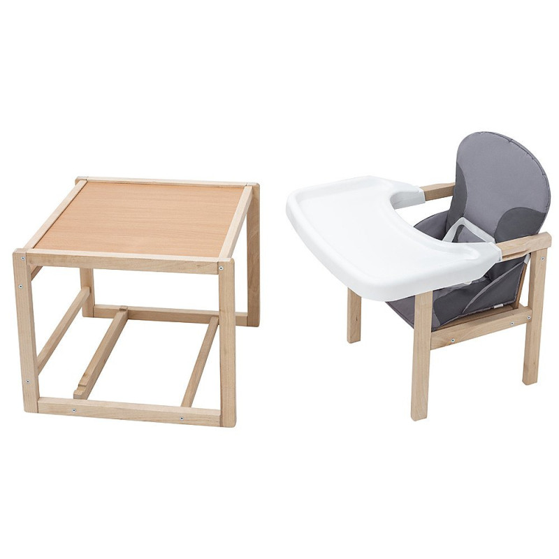 Стілець Babyroom трансформер Поні-230 eko сірий / графіт