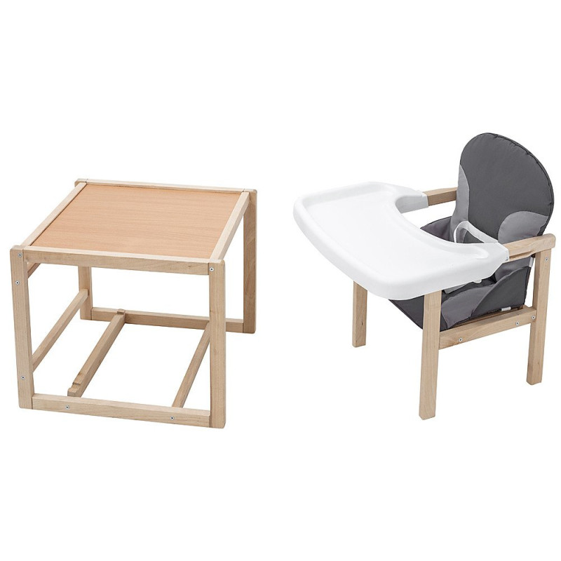 Стілець Babyroom трансформер Поні-230 eko графіт / сірий