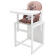 Стілець Babyroom трансформер Вінні-240 білий капучино / шоколад ведмедик і зірка