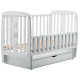 Ліжечко Babyroom Друзі DDMYO-3 маятник, ящик, відкидний бік бук сірий