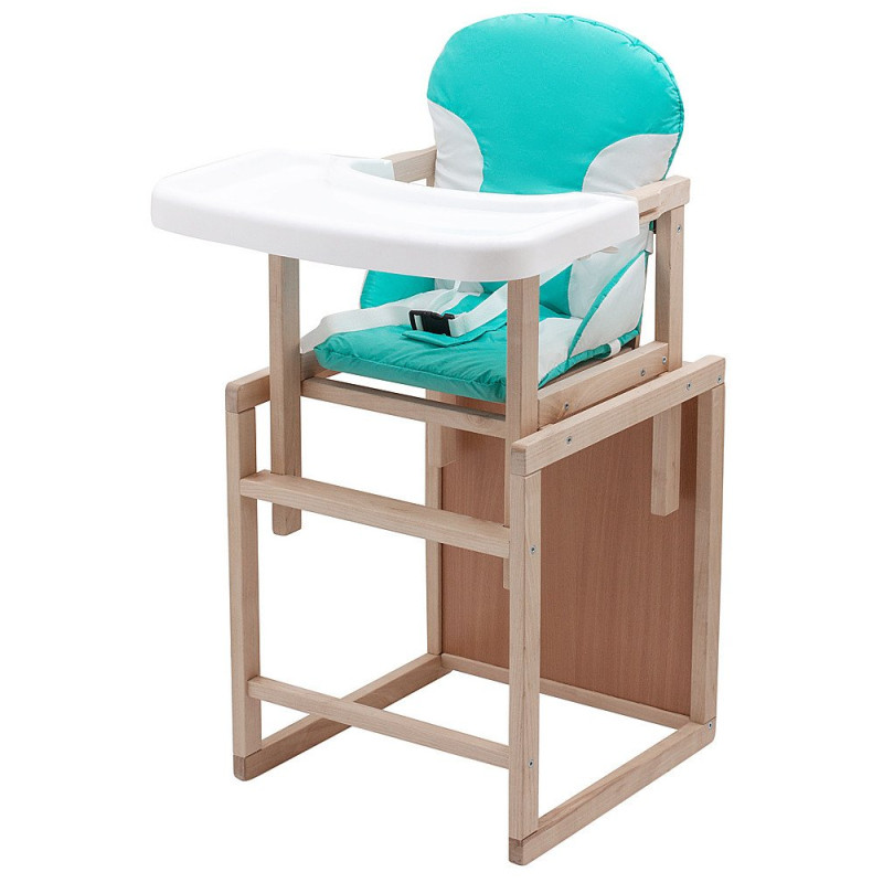 Стілець Babyroom трансформер Поні-230 eko бірюзовий / білий