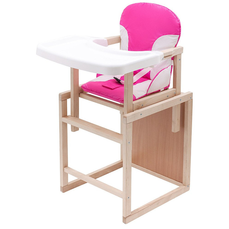 Стілець Babyroom трансформер Поні-230 eko рожевий / білий