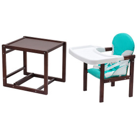 Стілець Babyroom трансформер Поні-220 тонований бірюзовий / білий