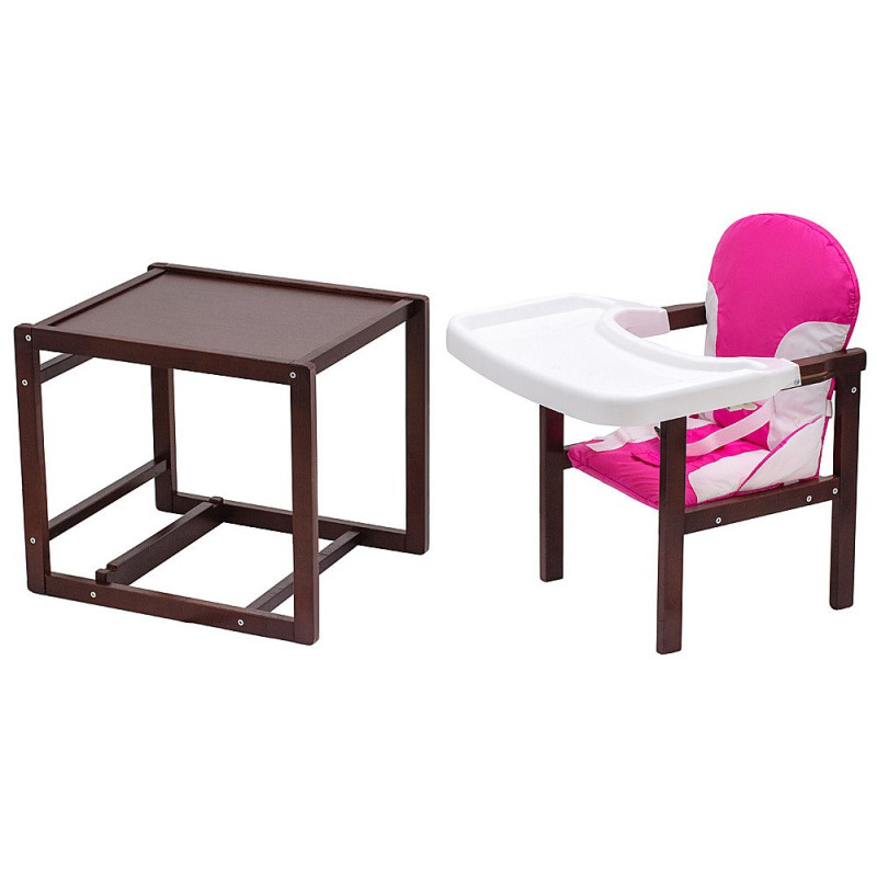 Стілець Babyroom трансформер Поні-220 тонований рожевий / білий