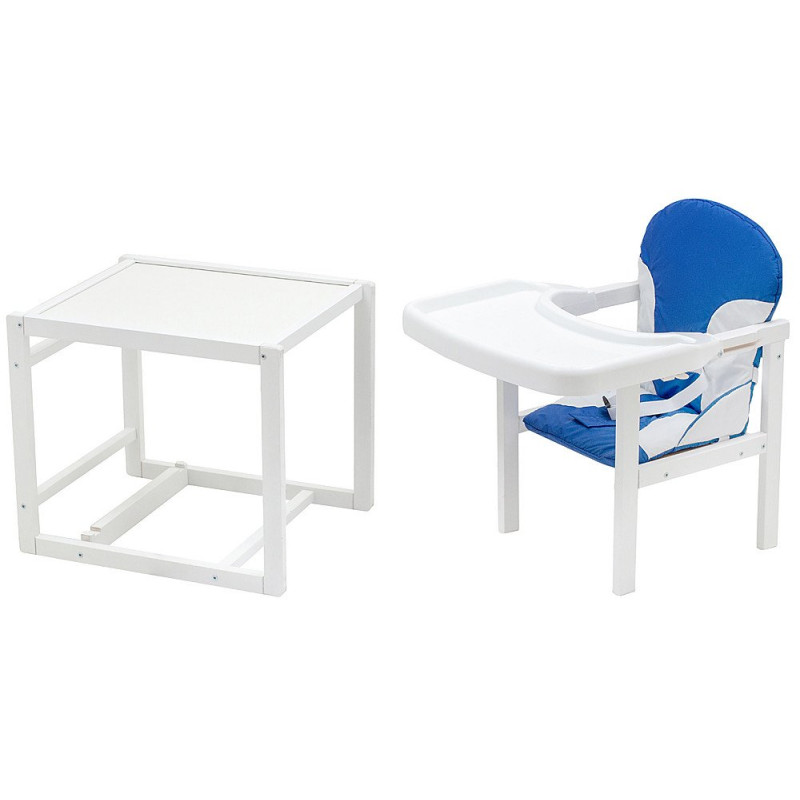 Стілець Babyroom трансформер Поні-240 білий синій / білий