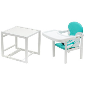 Стілець Babyroom трансформер Поні-240 білий бірюзовий / білий