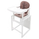 Стілець Babyroom трансформер Вінні-240 білий шоколад / капучино ведмедик і зірка