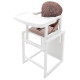 Стілець Babyroom трансформер Вінні-240 білий капучино / шоколад ведмедик з серцем