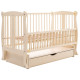Ліжечко Babyroom Грація DGMYO-3 маятник, ящик, відкидний бік бук слонова кістка