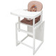 Стілець Babyroom трансформер Пеппі-240 білий капучино/шоколад їжачок, квіти