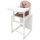 Стілець Babyroom трансформер Пеппі-240 білий капучино/шоколад панда