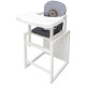 Стілець Babyroom трансформер Пеппі-240 білий сірий/графіт їжачок, серця