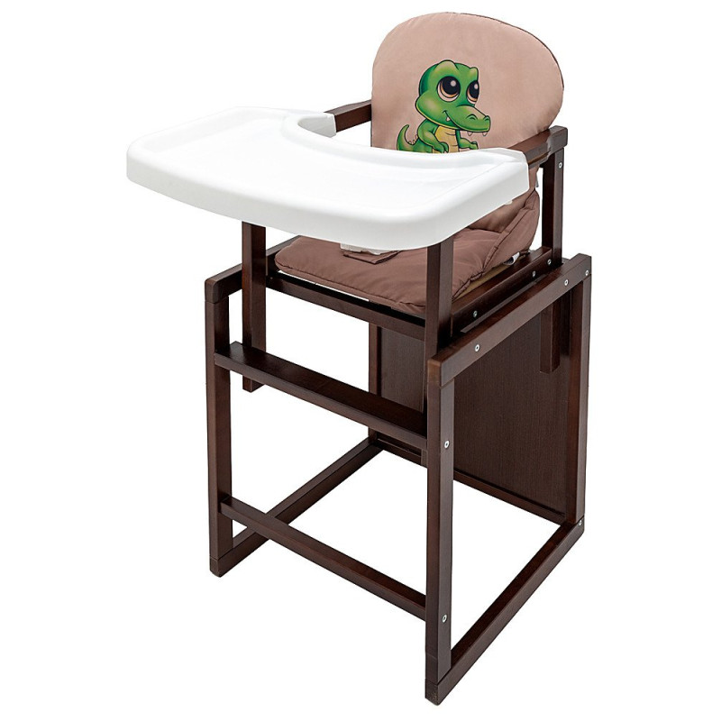 Стілець Babyroom трансформер Пеппі тонований капучино / шоколад крокодил