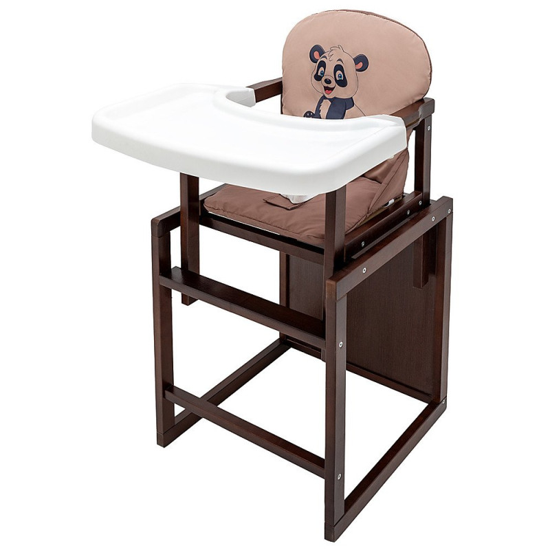 Стілець Babyroom трансформер Пеппі тонований капучино/шоколад панда