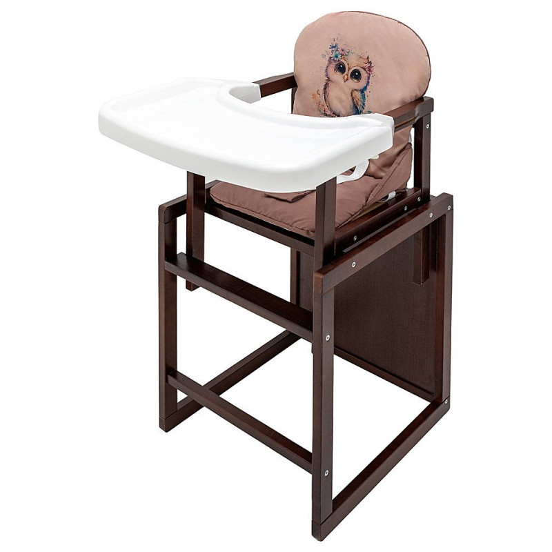 Стілець Babyroom трансформер Пеппі тонований капучино / шоколад сова