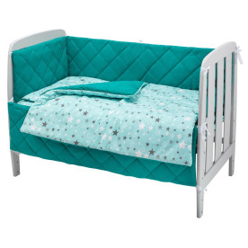Постільна білизна Babyroom Dream-05 зелений зірочки