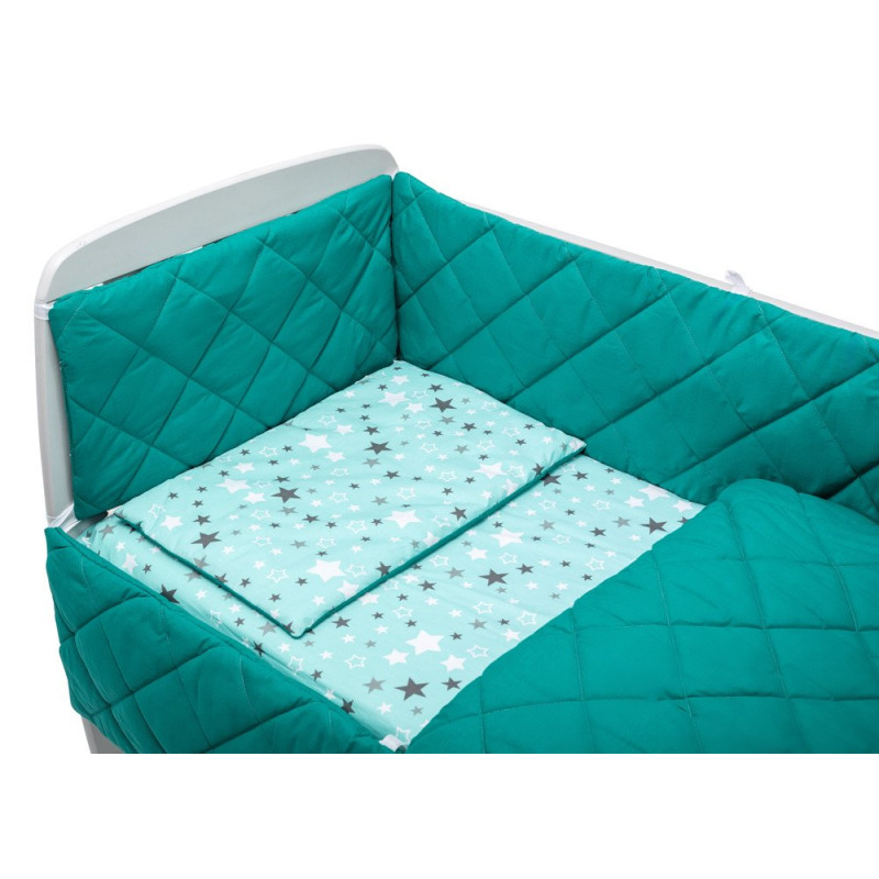 Постільна білизна Babyroom Dream-05 зелений зірочки