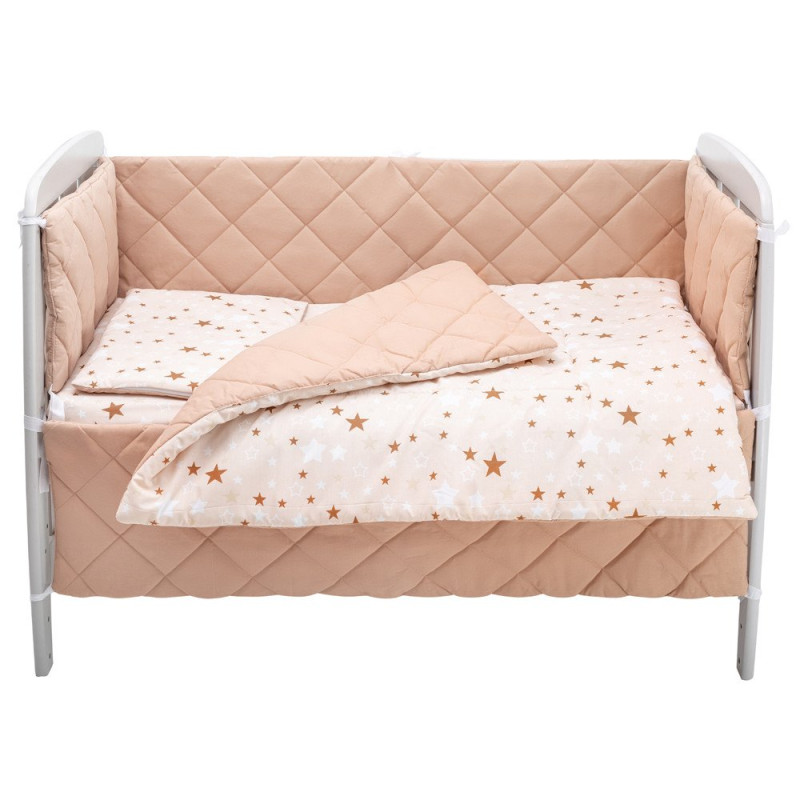 Постільна білизна Babyroom Dream-05 капучино зірочки