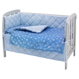 Постільна білизна Babyroom Dream-05 блакитний зірочки