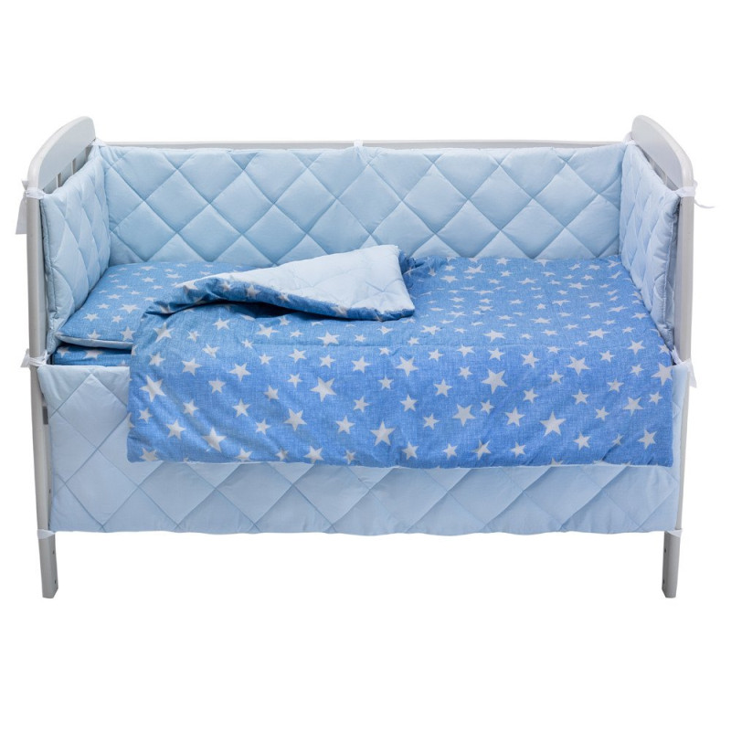 Постільна білизна Babyroom Dream-05 блакитний зірочки