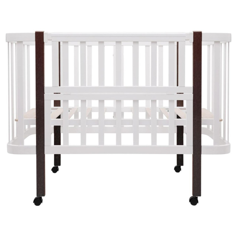 Ліжечко Babyroom Місяць LU-1 білий/венге