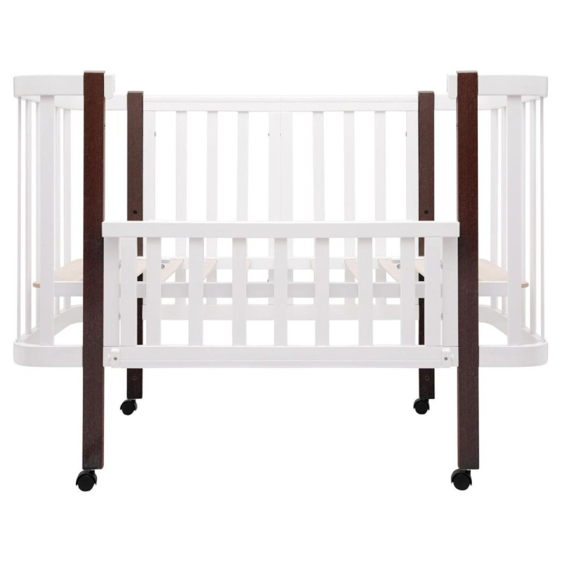 Ліжечко Babyroom Місяць LU-1 білий/венге