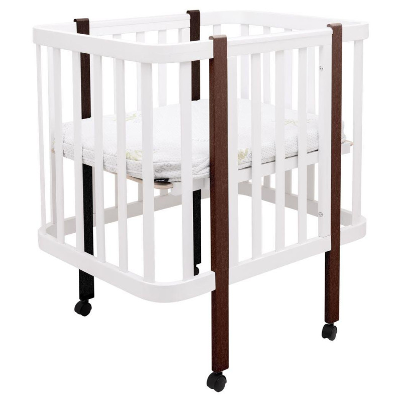 Ліжечко Babyroom Місяць LU-1 білий/венге