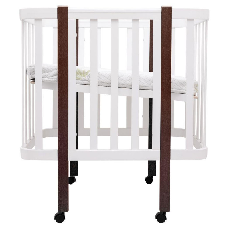 Ліжечко Babyroom Місяць LU-1 білий/венге