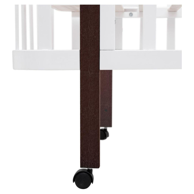 Ліжечко Babyroom Місяць LU-1 білий/венге