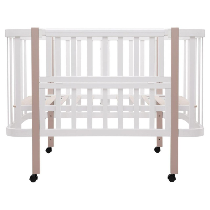 Ліжечко Babyroom Місяць LU-1 білий/капучино