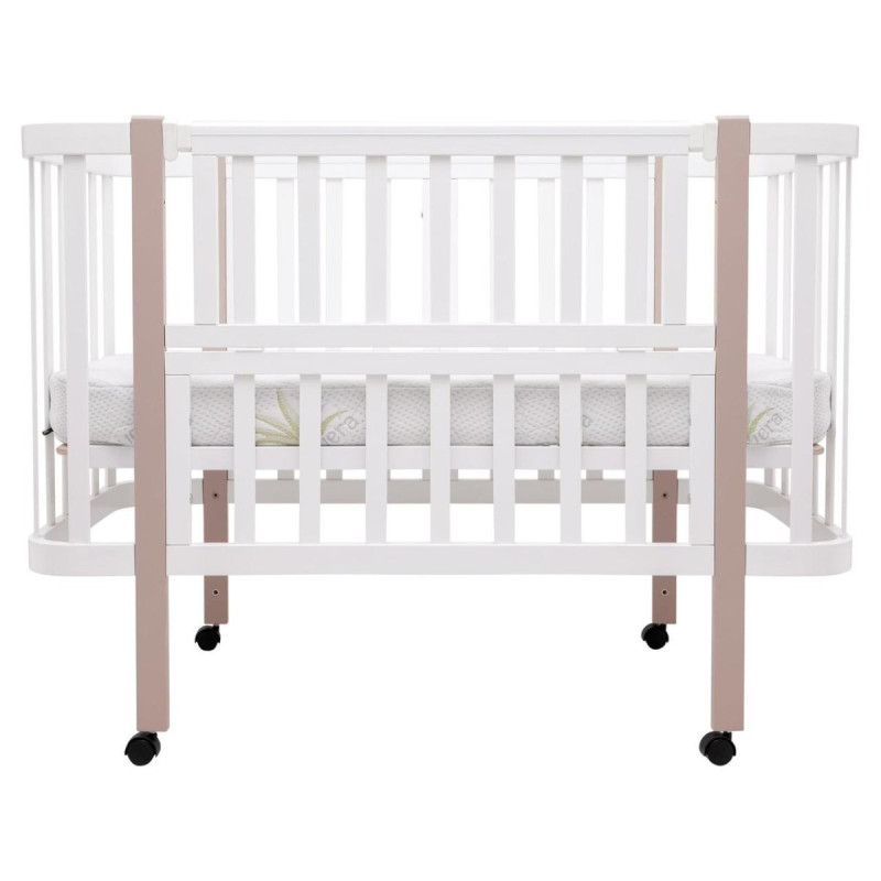 Ліжечко Babyroom Місяць LU-1 білий/капучино