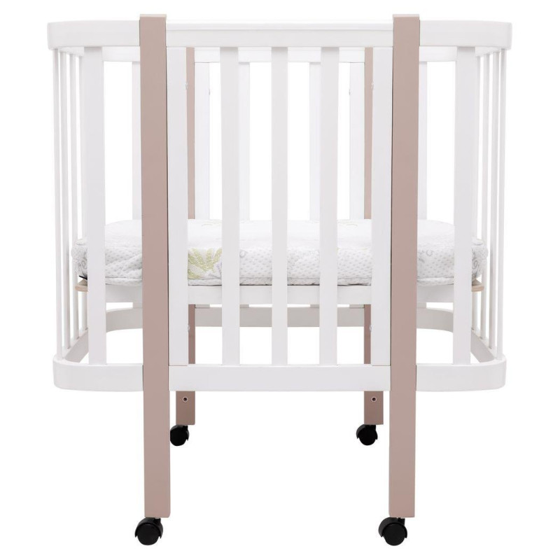 Ліжечко Babyroom Місяць LU-1 білий/капучино