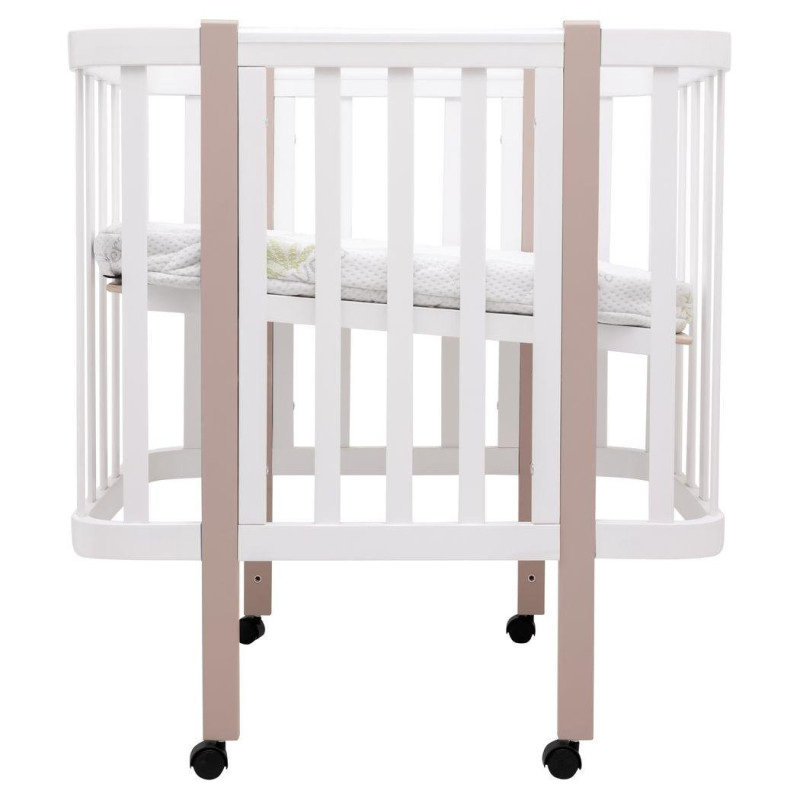 Ліжечко Babyroom Місяць LU-1 білий/капучино